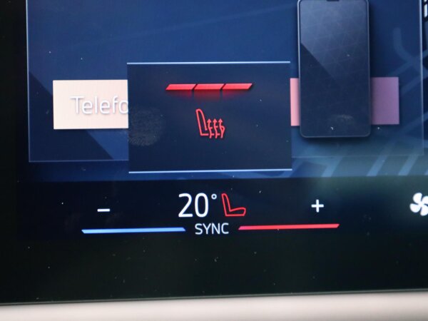 Elektrisch verwarmde voorstoelen