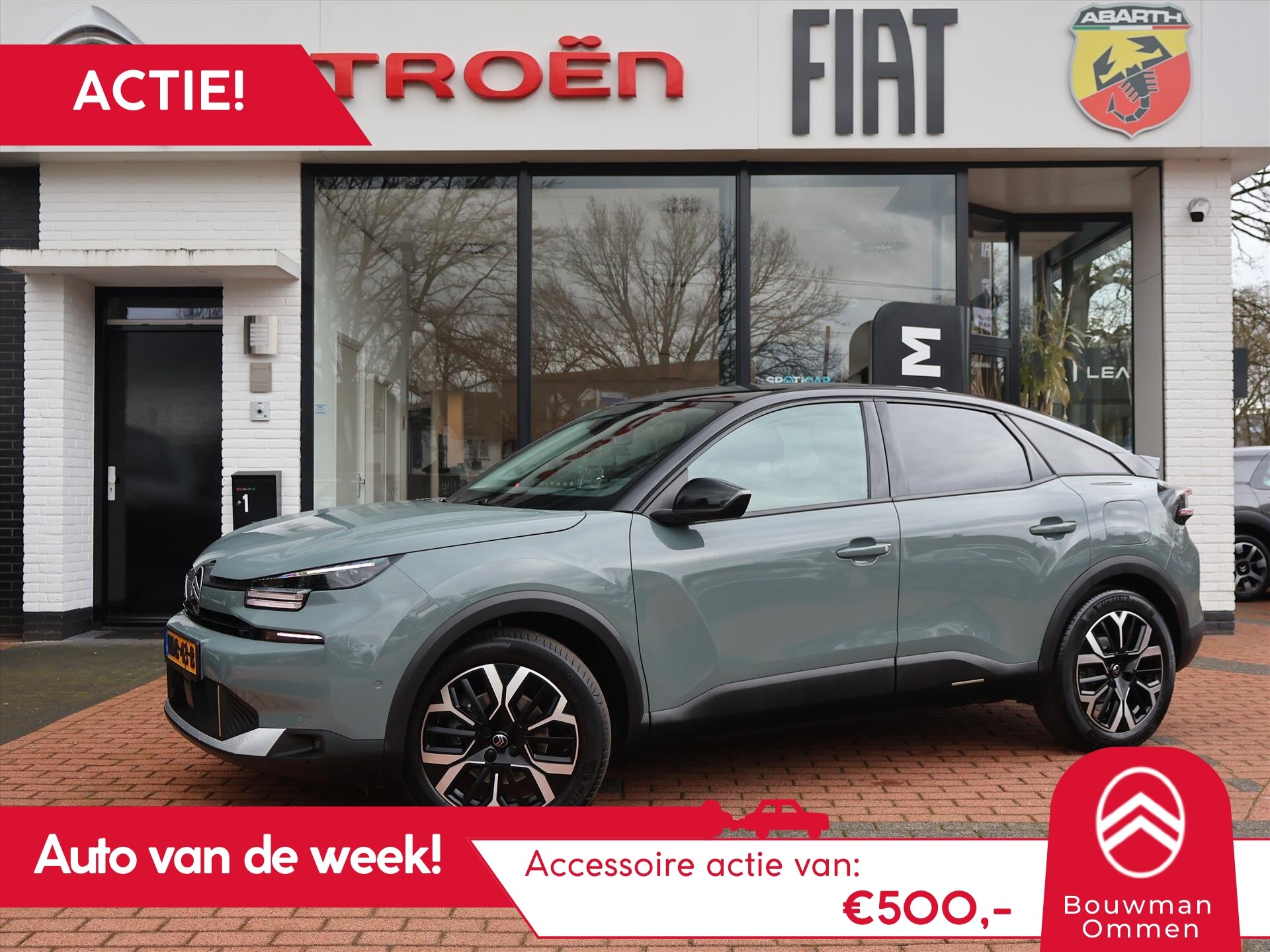Citroën ë-C4 EV *Auto van de Week!* Extended Range 54kWh 156PK Max, Rijklaarprijs | Adaptieve Cruise | Camera | Navigatie | DAB+