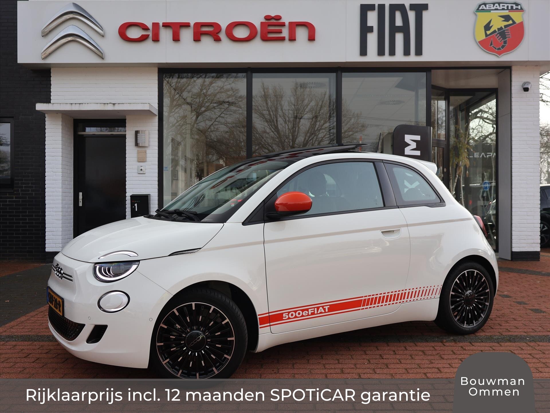 Fiat 500 42kWh 118pk Automaat Icon, Rijklaarprijs | SOH 95,4% | Schuif/-kanteldak | Navigatie | Camera | DAB+ | 17 inch wielen