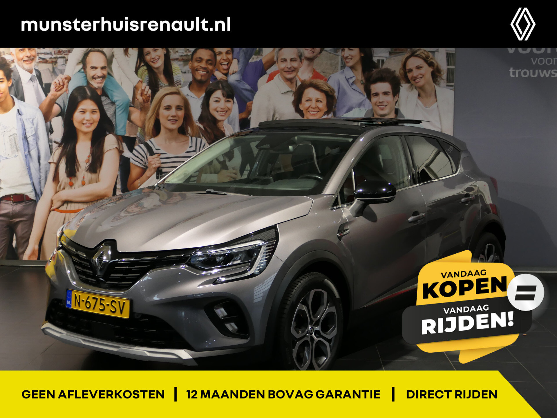 Renault Captur 1.0 TCe 90 Intens - Occasion Lease vanaf €434 p/m -