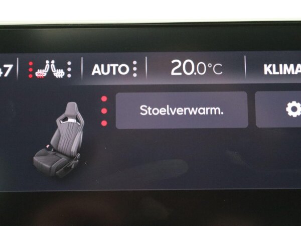 Verwarmbare stoelen vóór