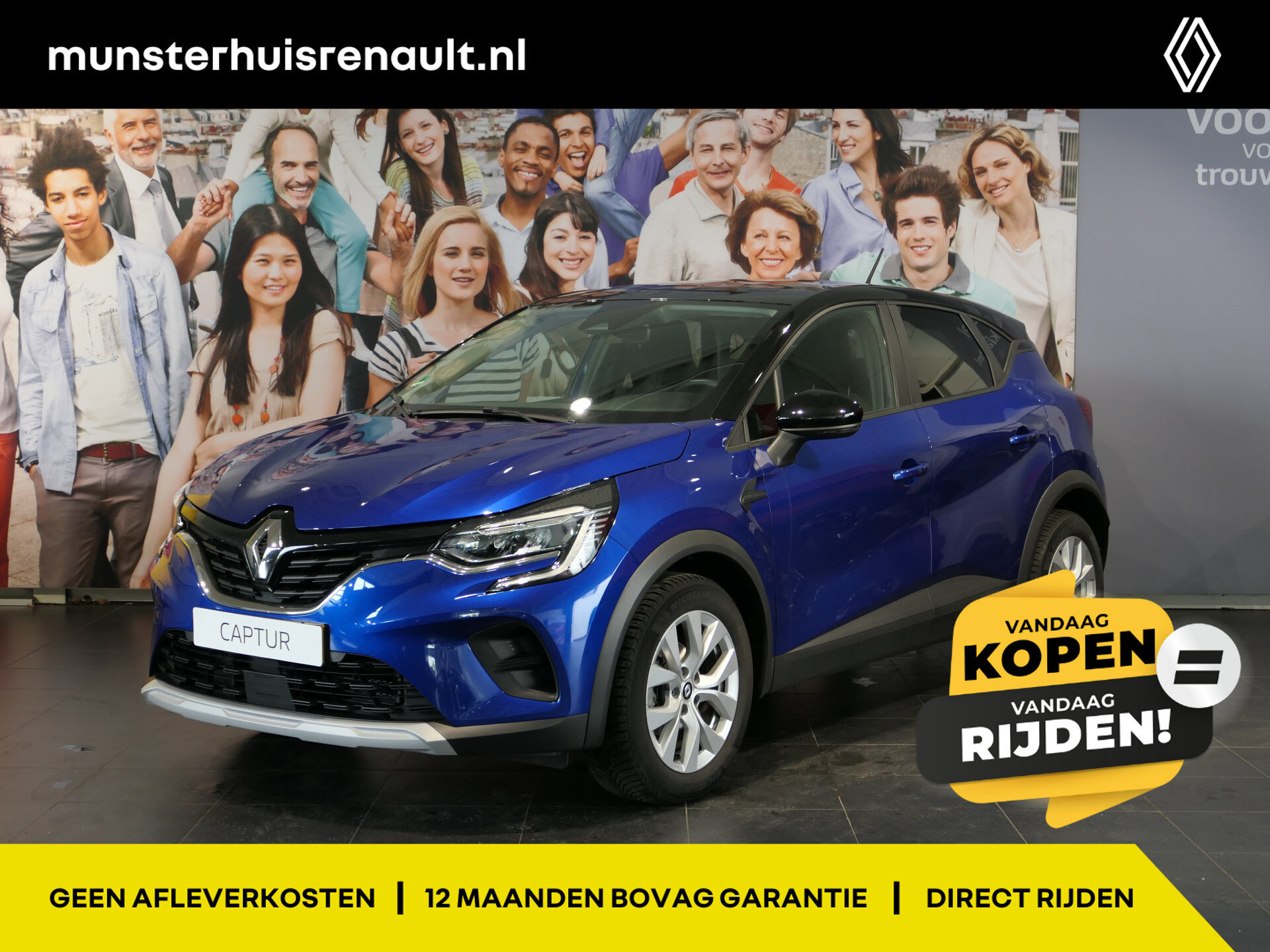Renault Captur 1.0 TCe 90 evolution - Occasion Lease vanaf €374 p/m -