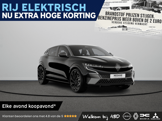 Renault Megane E-Tech Esprit Alpine Comfort range