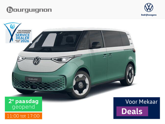 Volkswagen Bedrijfswagens ID. Buzz Pro Bulli Limited  L2 210 kW (286 pk)  86 kWh RWD