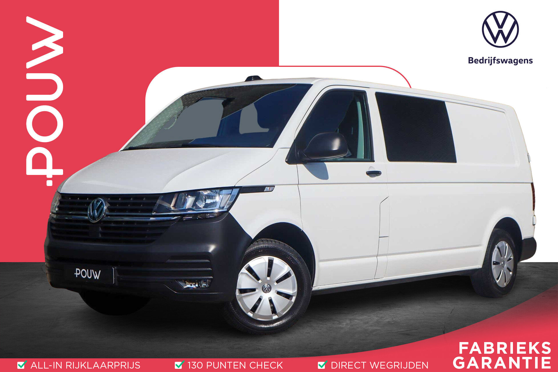 Volkswagen Transporter 2.0 TDI 110pk L2H1 Dubbele Cabine