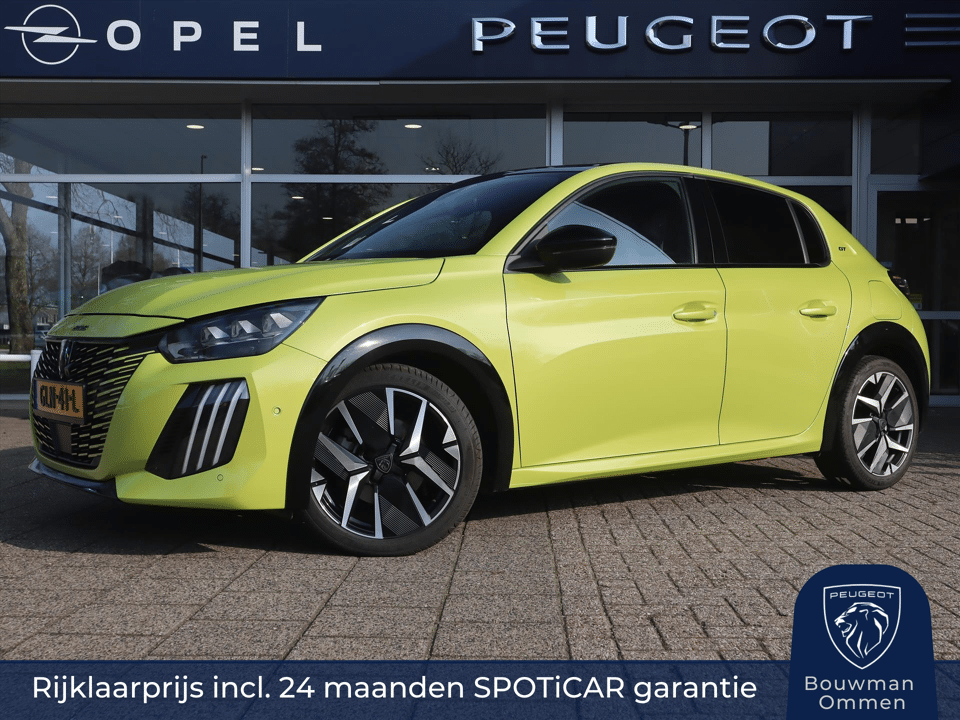 Peugeot 208 GT Hybrid 145pk e-DCS6 automaat, Rijklaarprijs, Camera voor en achter Adaptieve cruise control Panoramadak El. verstelbare stoel - Afbeelding 1