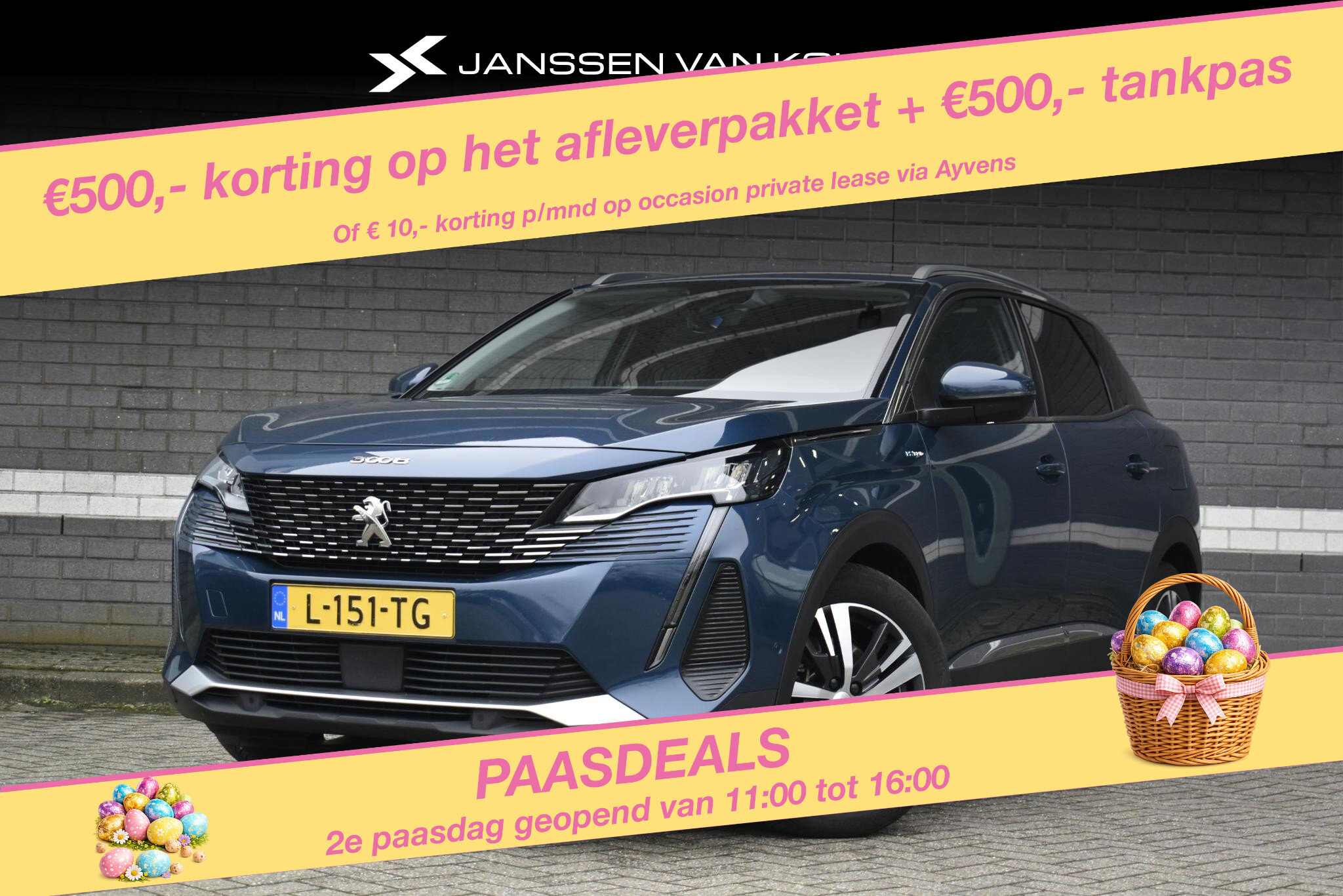 Peugeot 3008 1.6 HYbrid 225 Blue Lease Allure