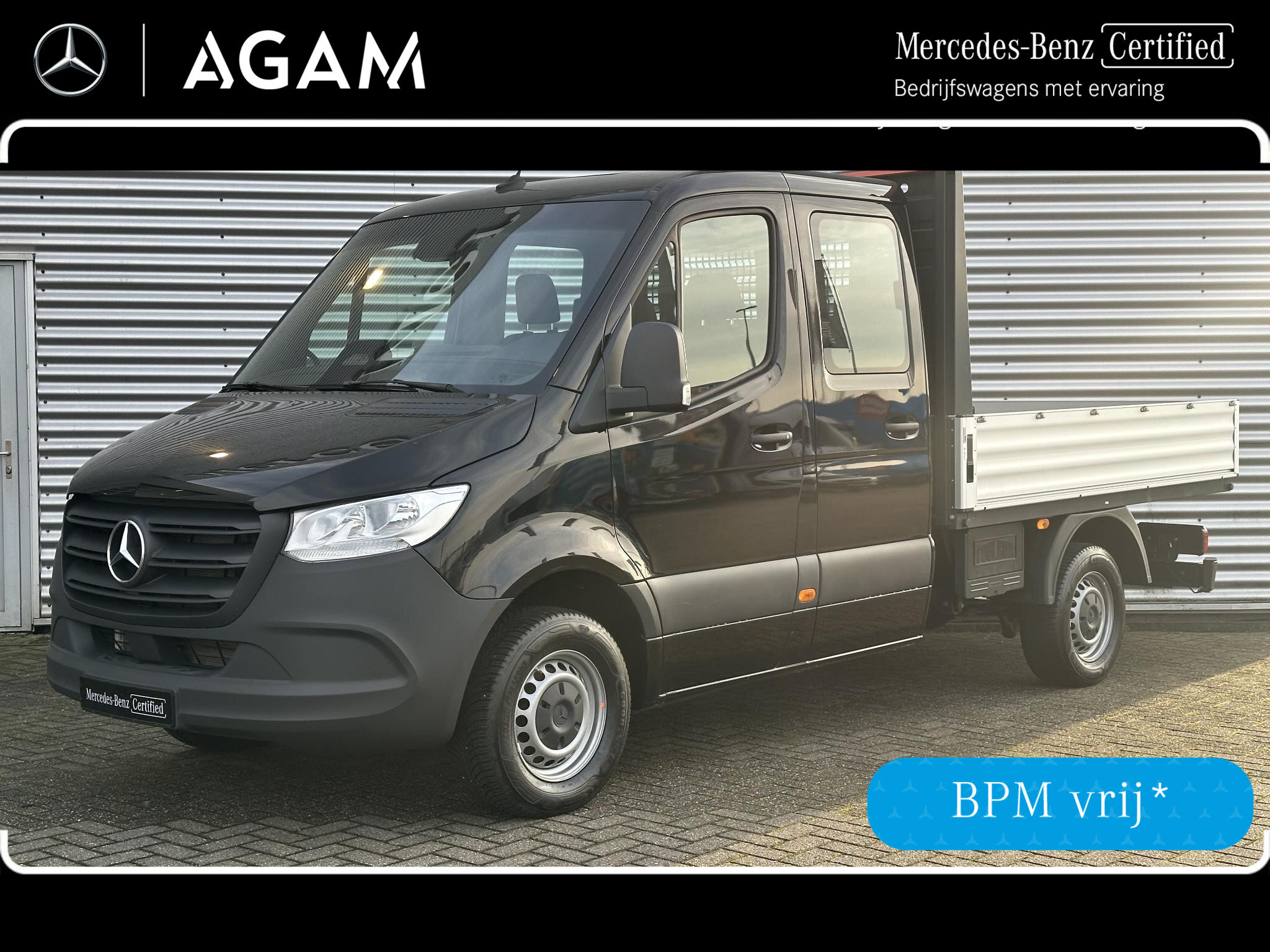 Mercedes-Benz Sprinter 317 CDI L2 Dubbele Cabine Open Laadbak