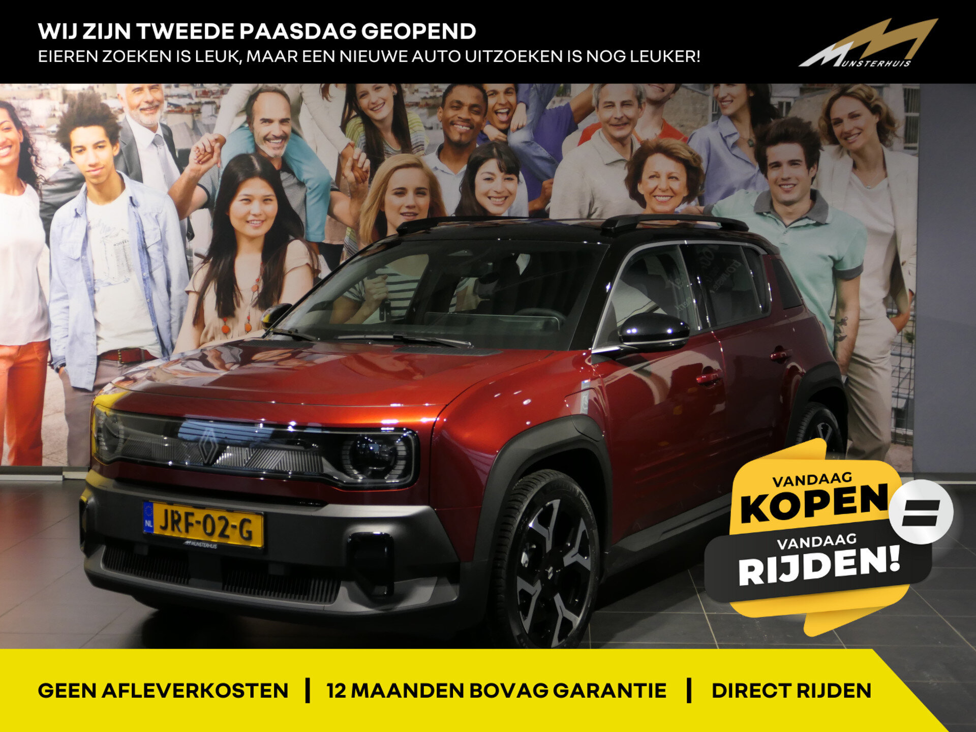 Renault 4 comfort range techno 52 kWh - Occasion Lease vanaf €559 p/m -