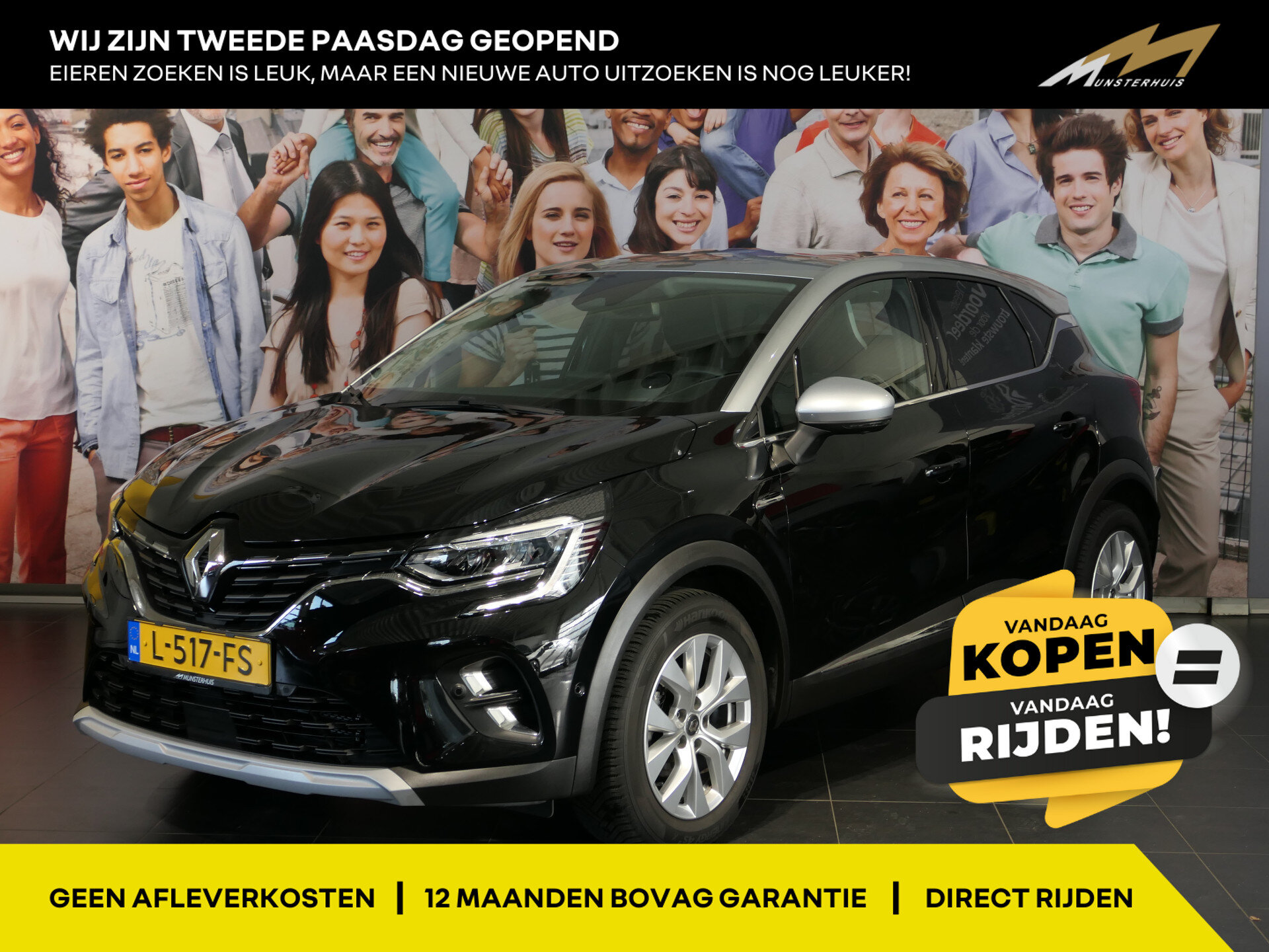 Renault Captur 1.0 TCe 90 Intens - Occasion Lease vanaf €529 p/m -