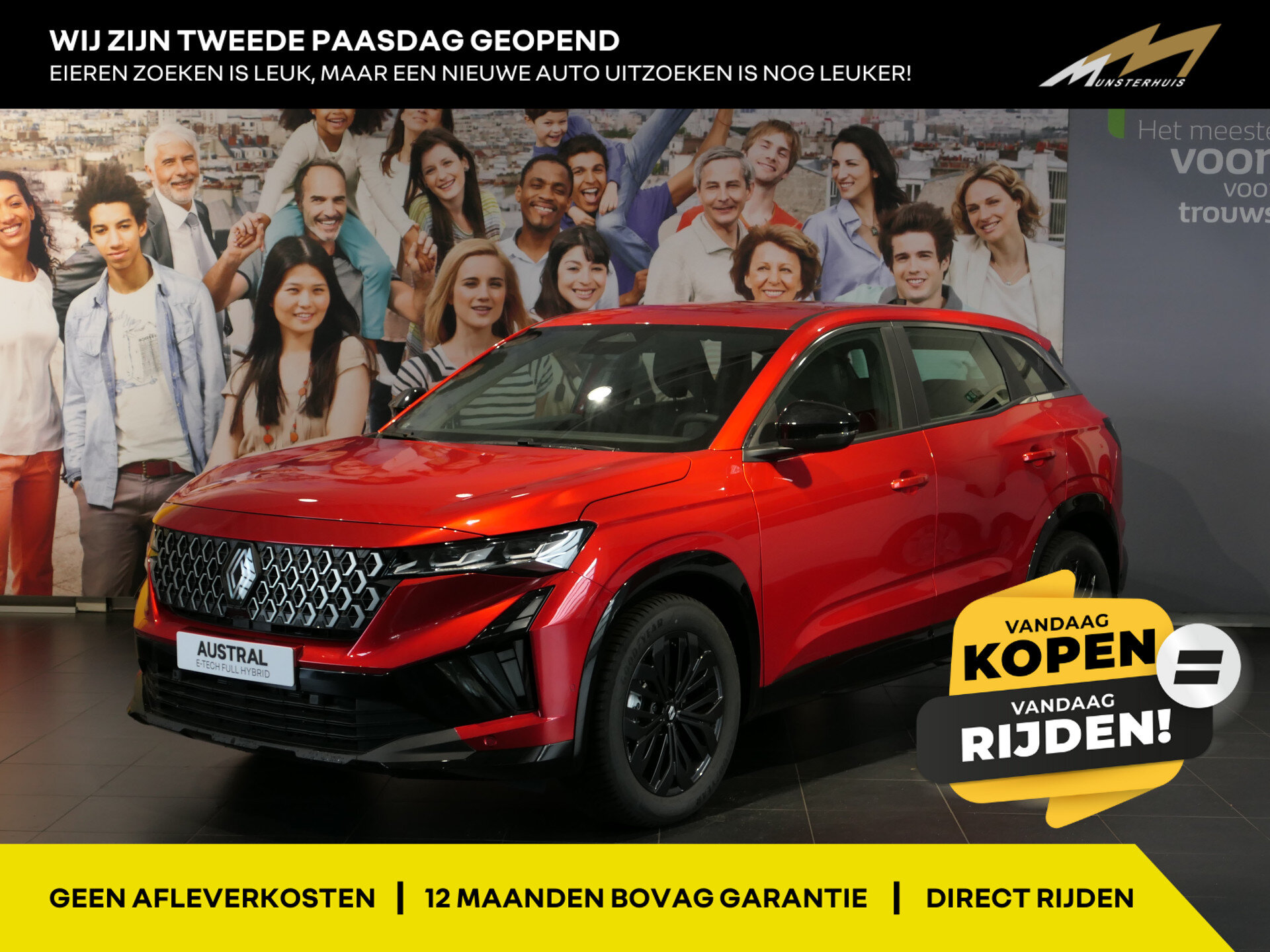 Renault Austral 1.2 E-Tech full hybrid 200 evolution - Occasion Lease vanaf €599 p/m -