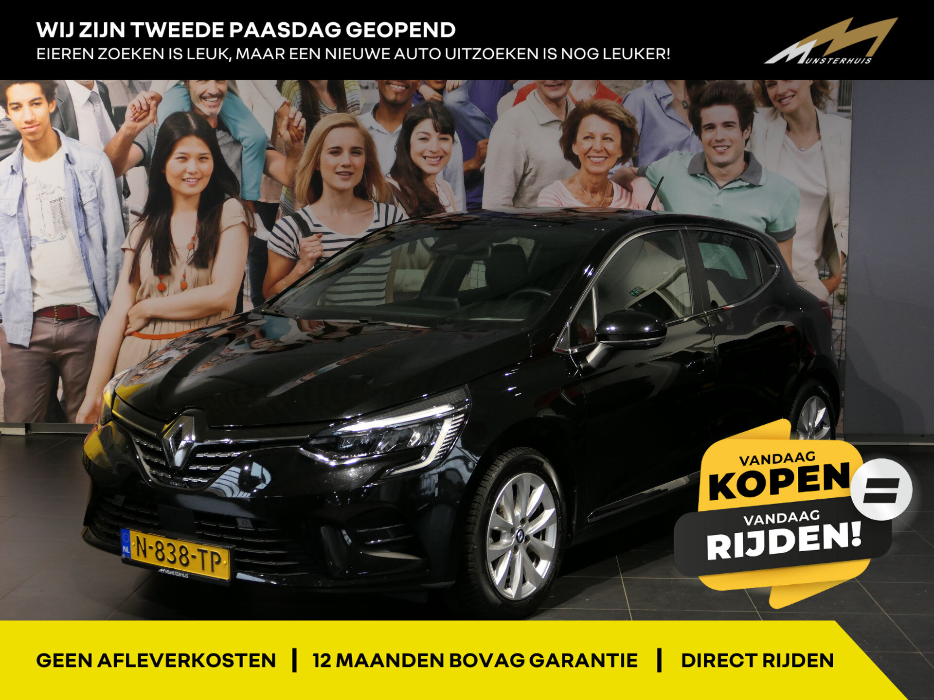 Renault Clio 1.6 E-Tech Hybrid 140 Intens - Occasion Lease vanaf €429 p/m -