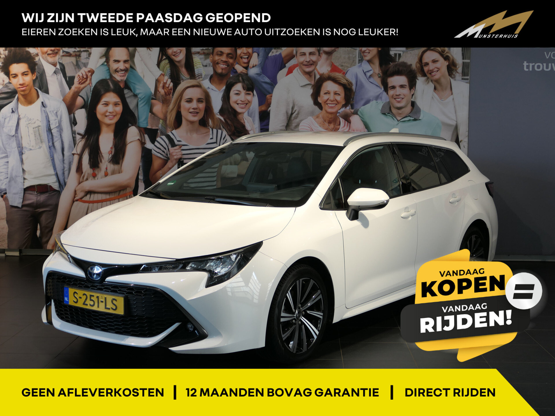 Toyota Corolla Touring Sports 1.8 Hybrid Dynamic - Occasion Lease vanaf €474 p/m -