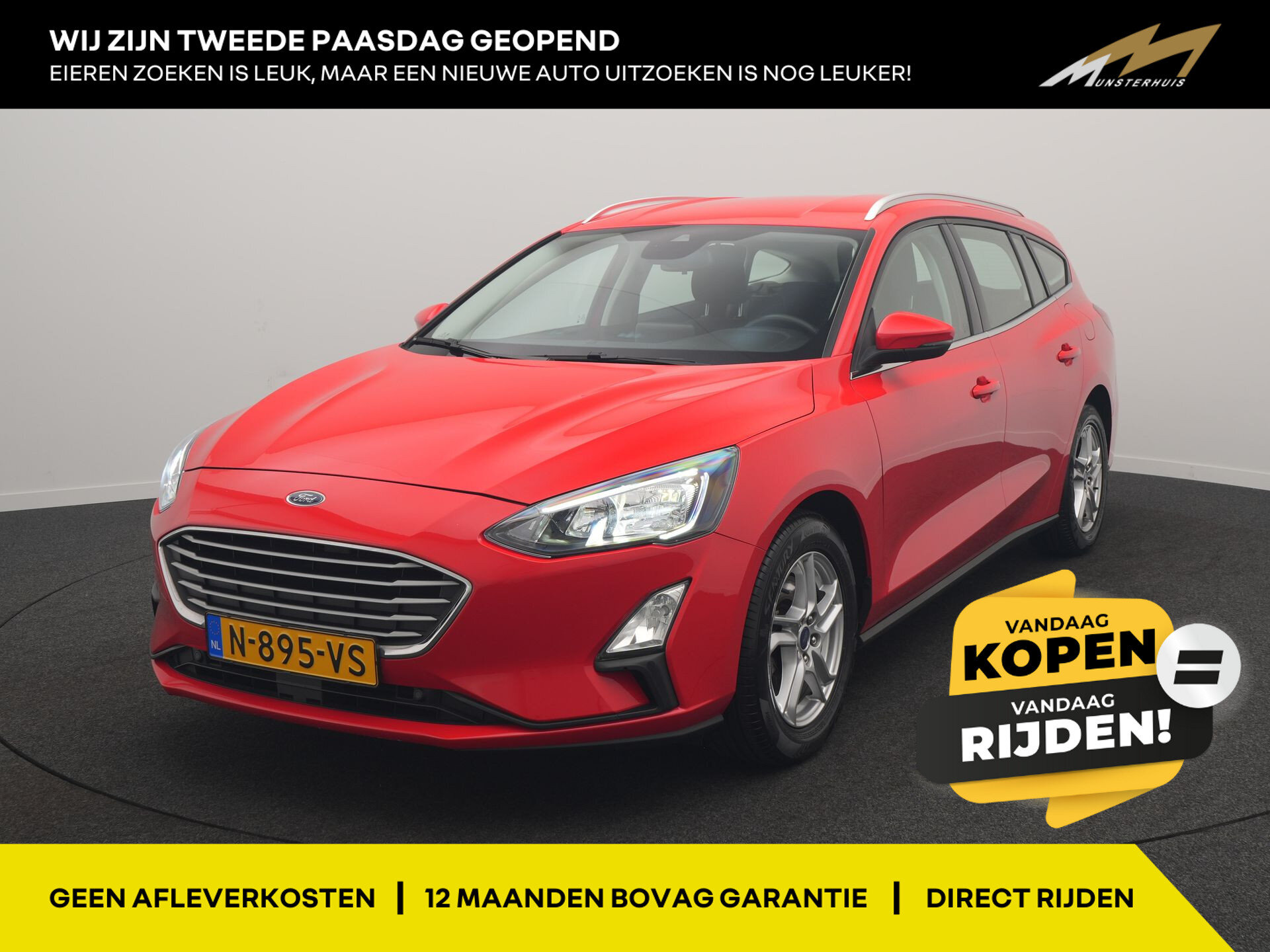 Ford Focus Wagon 1.0 EcoBoost Trend Edition Business - Occasion Lease vanaf €444 p/m