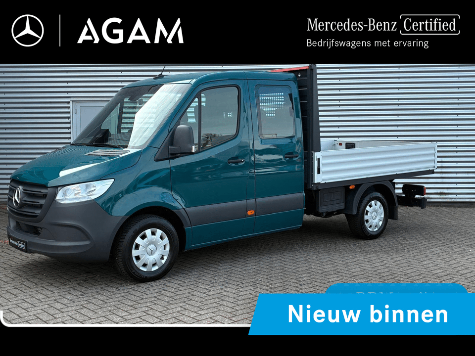 Mercedes-Benz Sprinter 317 CDI L2 Dubbele Cabine Open Laadbak - Afbeelding 1