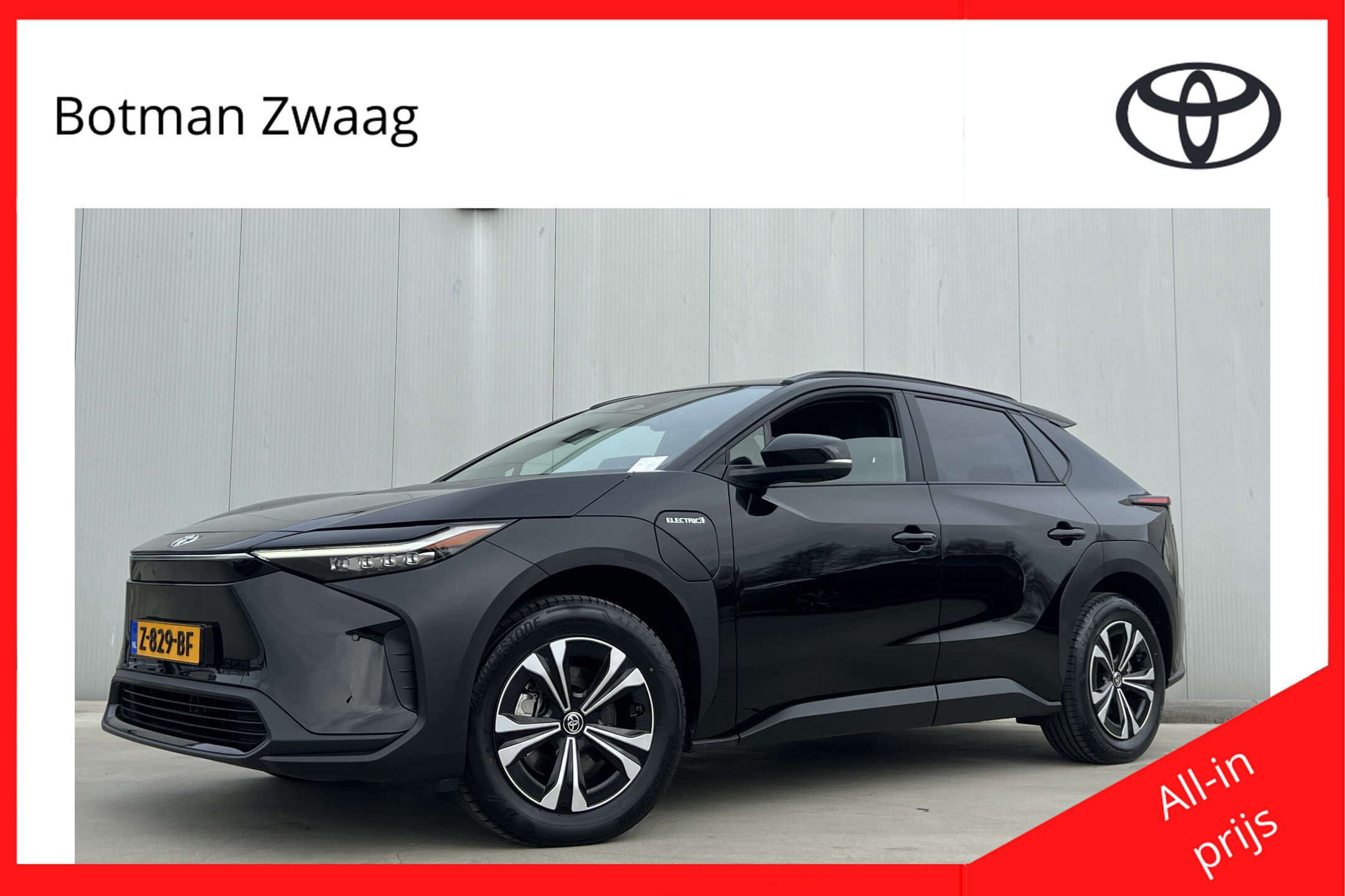 Toyota bZ4X Dynamic 71 kWh Paasaanbieding Gratis Lader Twv €1300