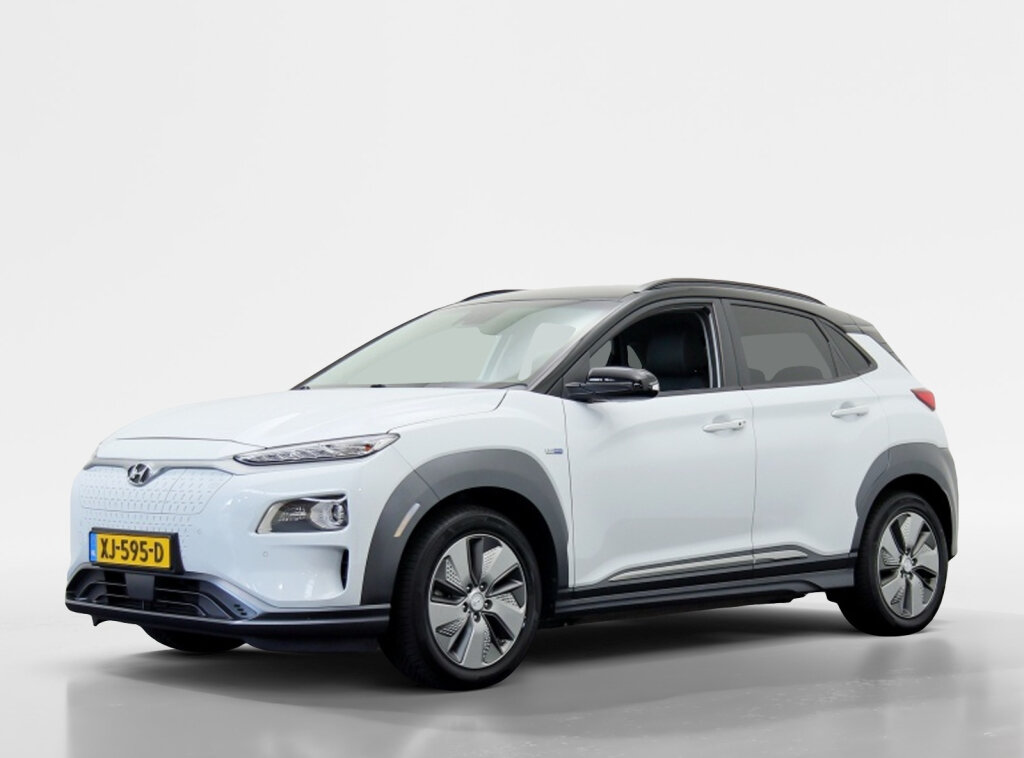 Hyundai Kona EV Premium 64 kWh | Warmtepomp | Leder | Zwart dak