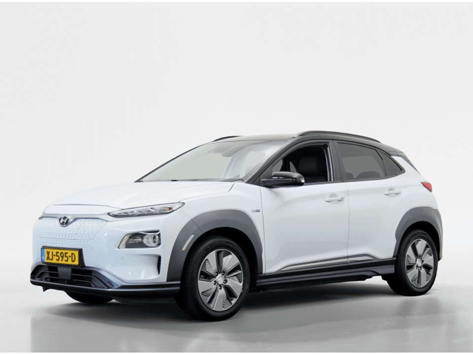 Hyundai Kona EV Premium 64 kWh | Warmtepomp | Leder | Zwart dak - Afbeelding 1