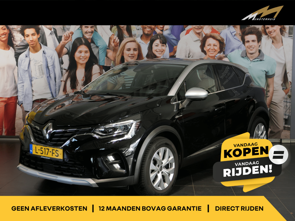 Renault Captur 1.0 TCe 90 Intens - Occasion Lease vanaf €529 p/m - - Afbeelding 1