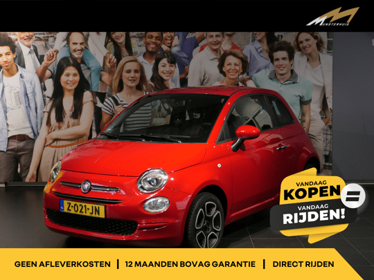 Fiat 500 1.0 Hybrid Club - Occasion Lease vanaf €339 p/m -