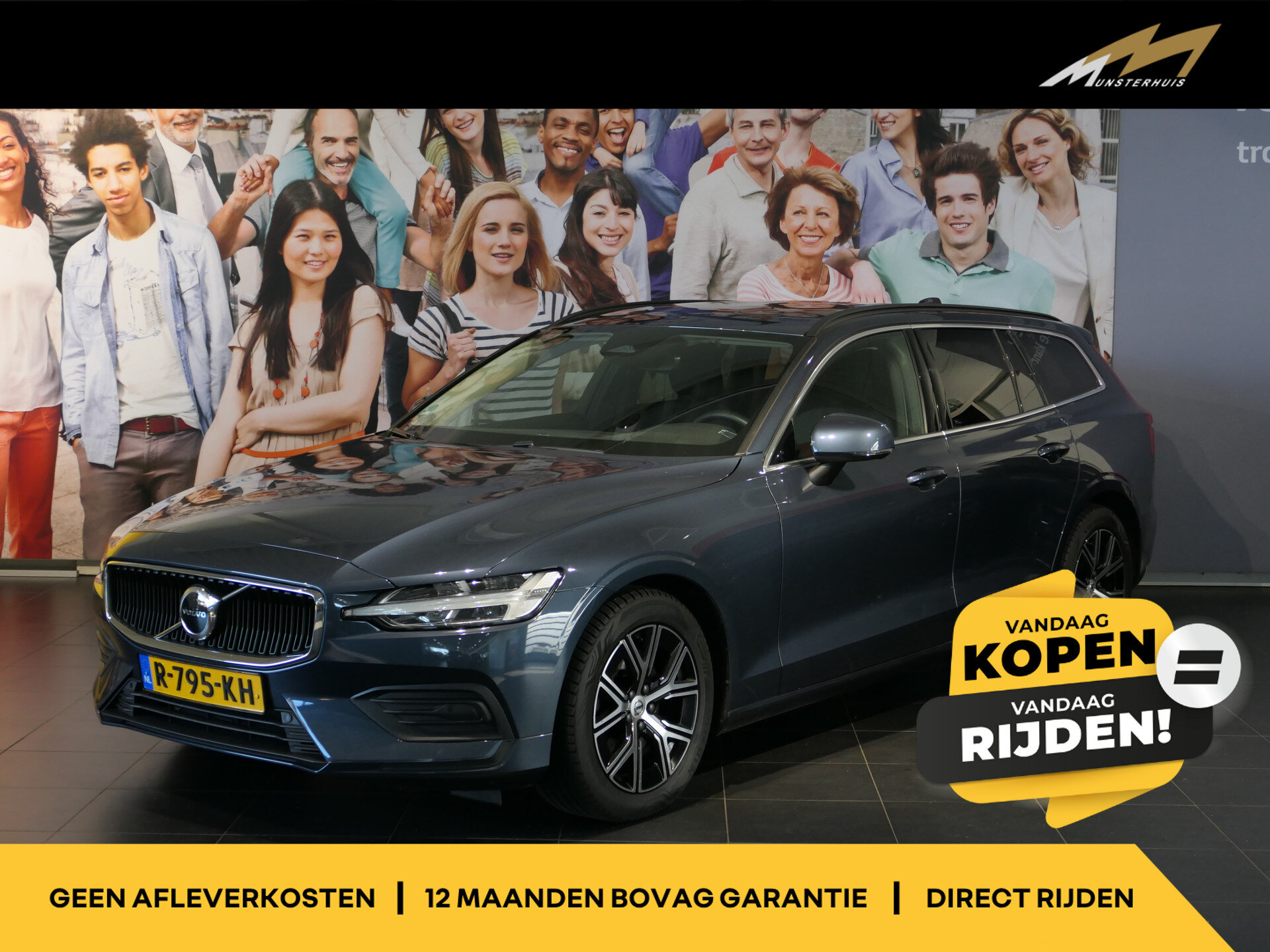 Volvo V60 2.0 B3 Core - Occasion Lease vanaf €664 p/m -