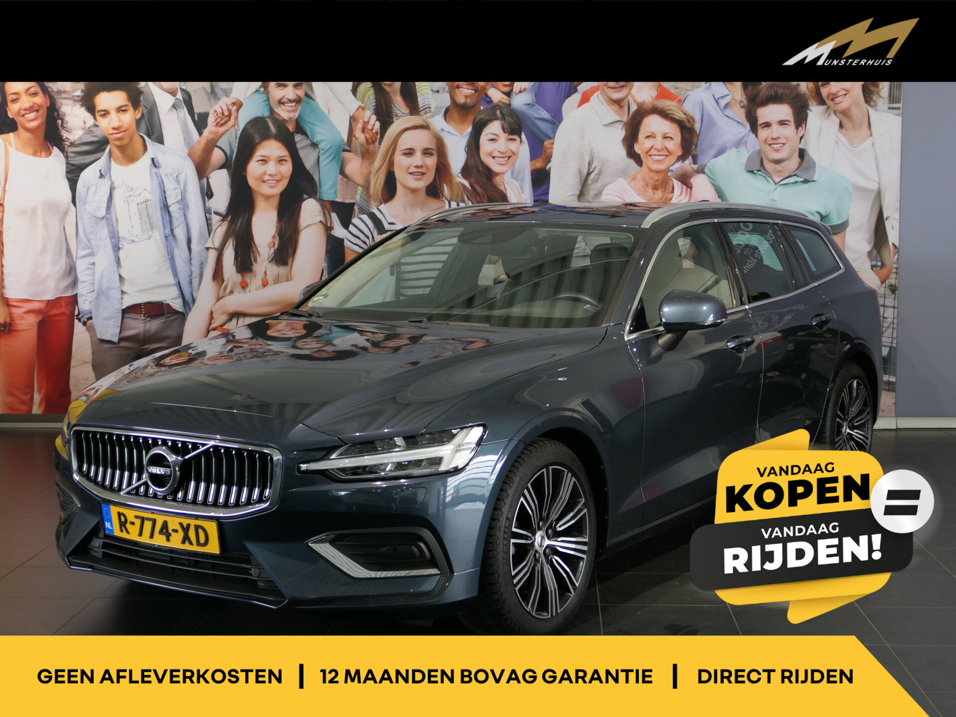 Volvo V60 2.0 B4 Core - Occasion Lease vanaf €699 p/m -