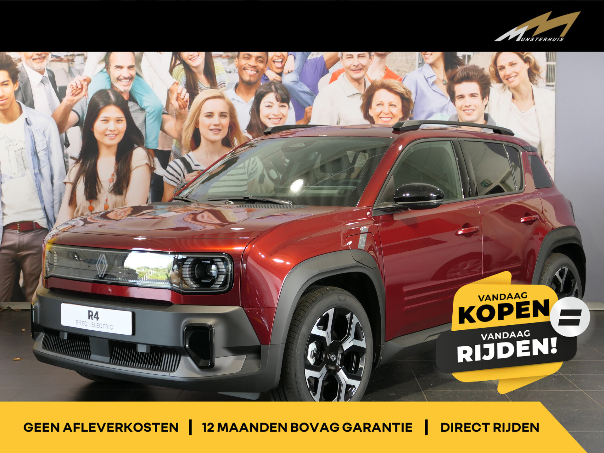 Renault 4 comfort range techno 52 kWh - Occasion Lease vanaf €559 p/m -