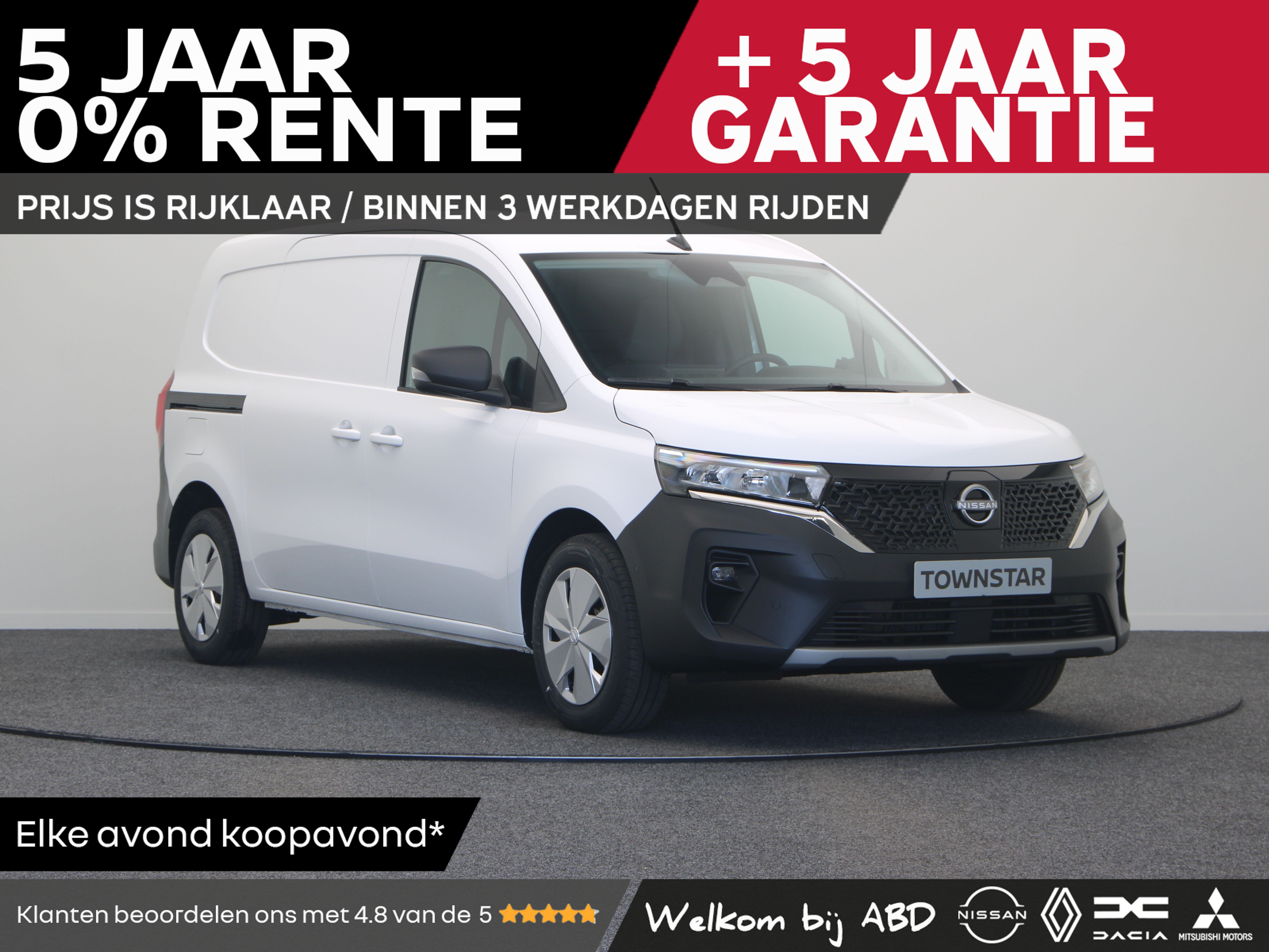 Nissan Townstar Gesloten Bestel L2H1 EV 121 1AT N-Connecta + Tweede schuifdeur | Financiering 0% | 7500,- korting |