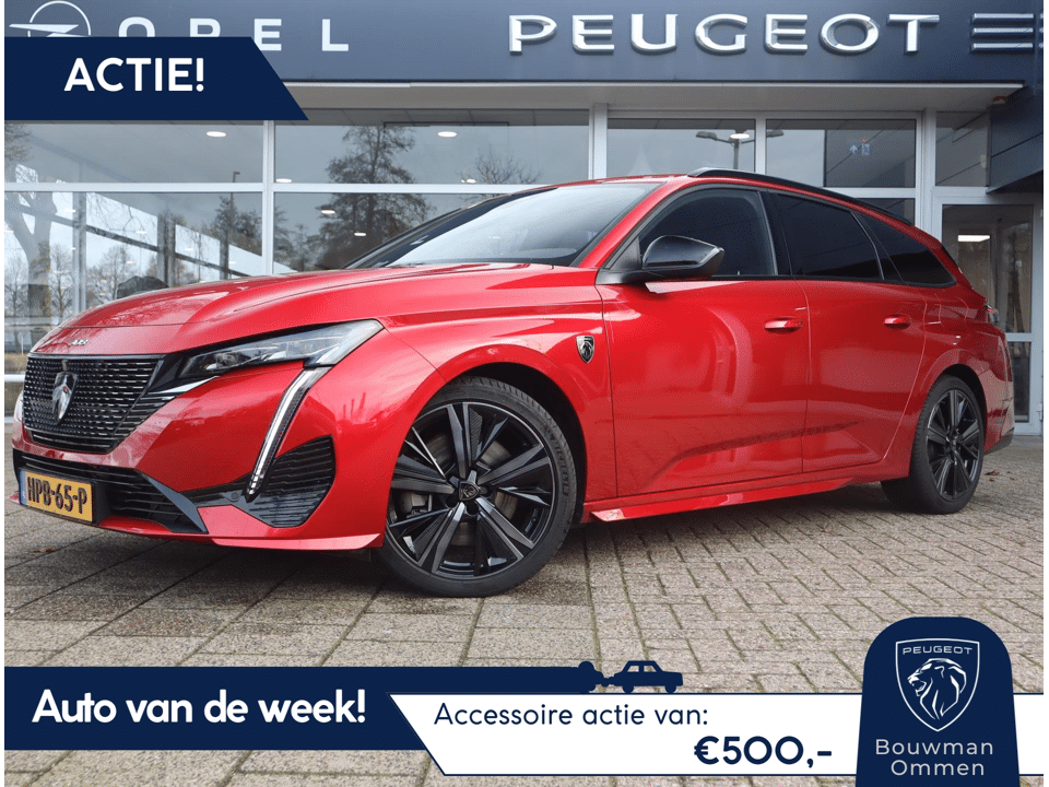 Peugeot 308 Sw GT *Auto van de Week* 1.6 Plug-in HYbrid 180PK e-EAT8 Automaat, Rijklaarprijs, Stoelverwarming Stuurwielverwarming Camera - Afbeelding 1