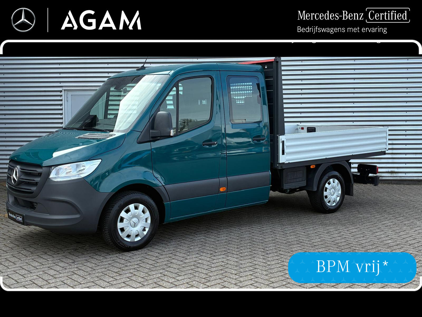 Mercedes-Benz Sprinter 317 CDI L2 Dubbele Cabine Open Laadbak