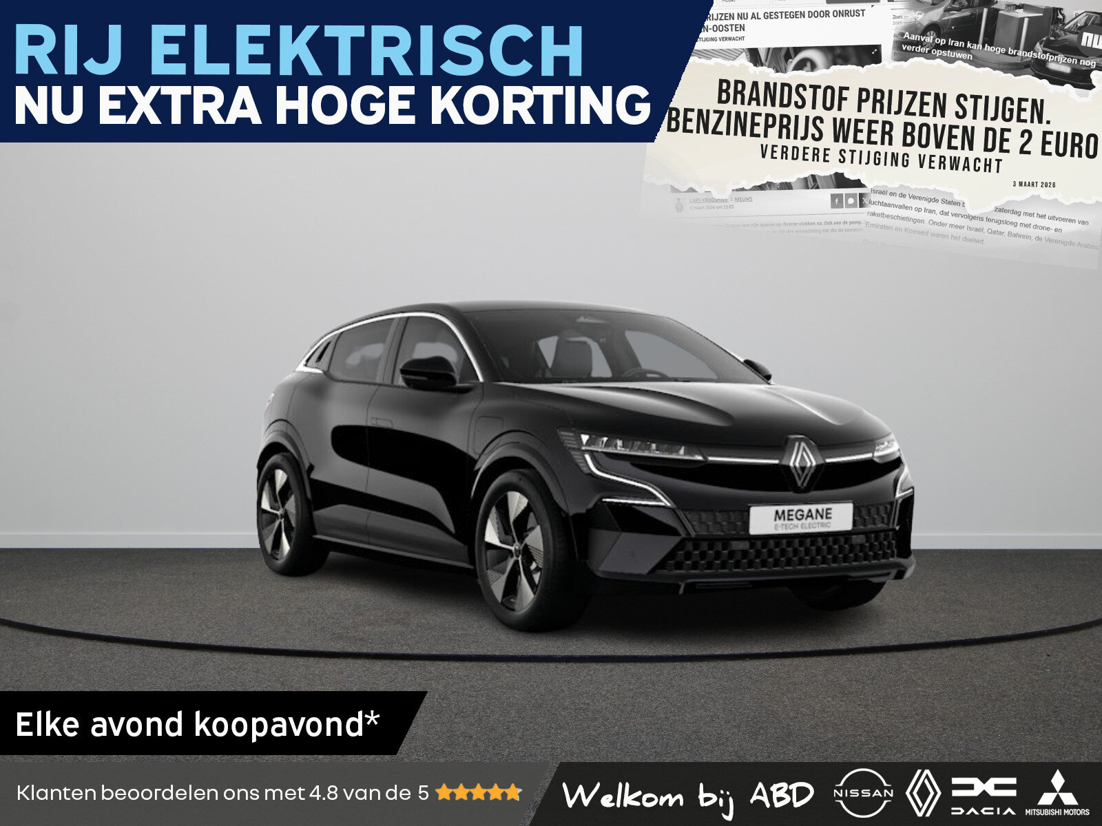 Renault Megane E-Tech Techno Comfort range