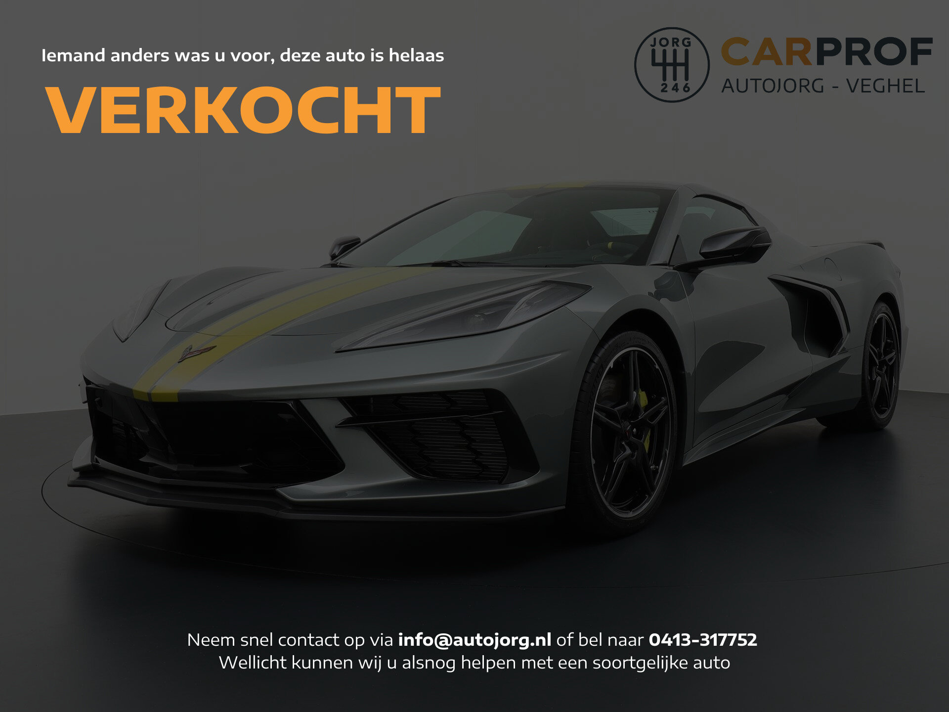 Chevrolet Corvette Stingray C8 convertible 3LT - Afbeelding 1