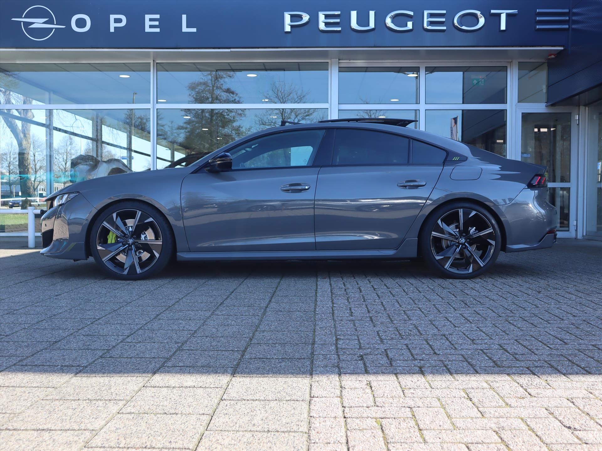 Peugeot 508 Berline PSE HYbrid 360PK e-EAT8 Automaat, Rijklaarprijs, Panoramisch schuif/kanteldak Navigatie FOCAL HiFi 7,4 kW lader - Afbeelding 3