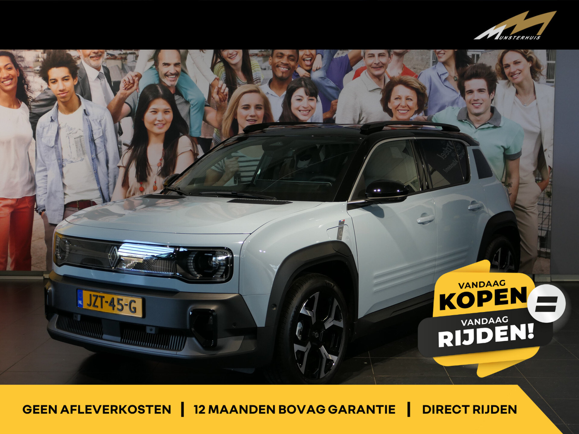 Renault 4 comfort range techno 52 kWh - Occasion Lease vanaf €604 p/m -