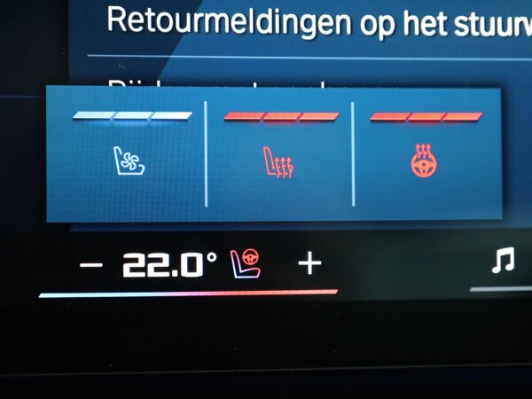Verwarmde stoelen voor en achter
