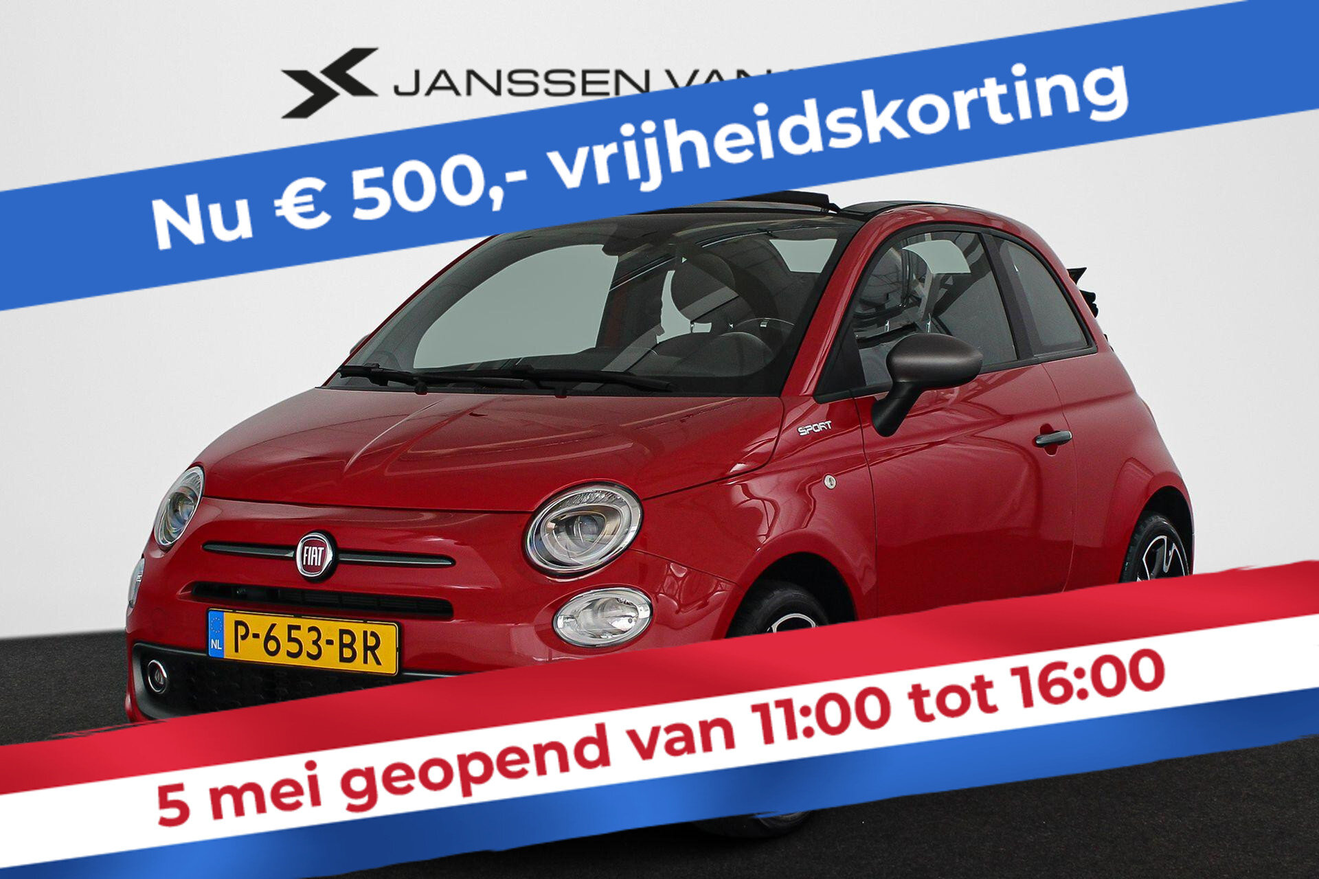 Fiat 500C 1.0 Hybrid Sport - Afbeelding 1