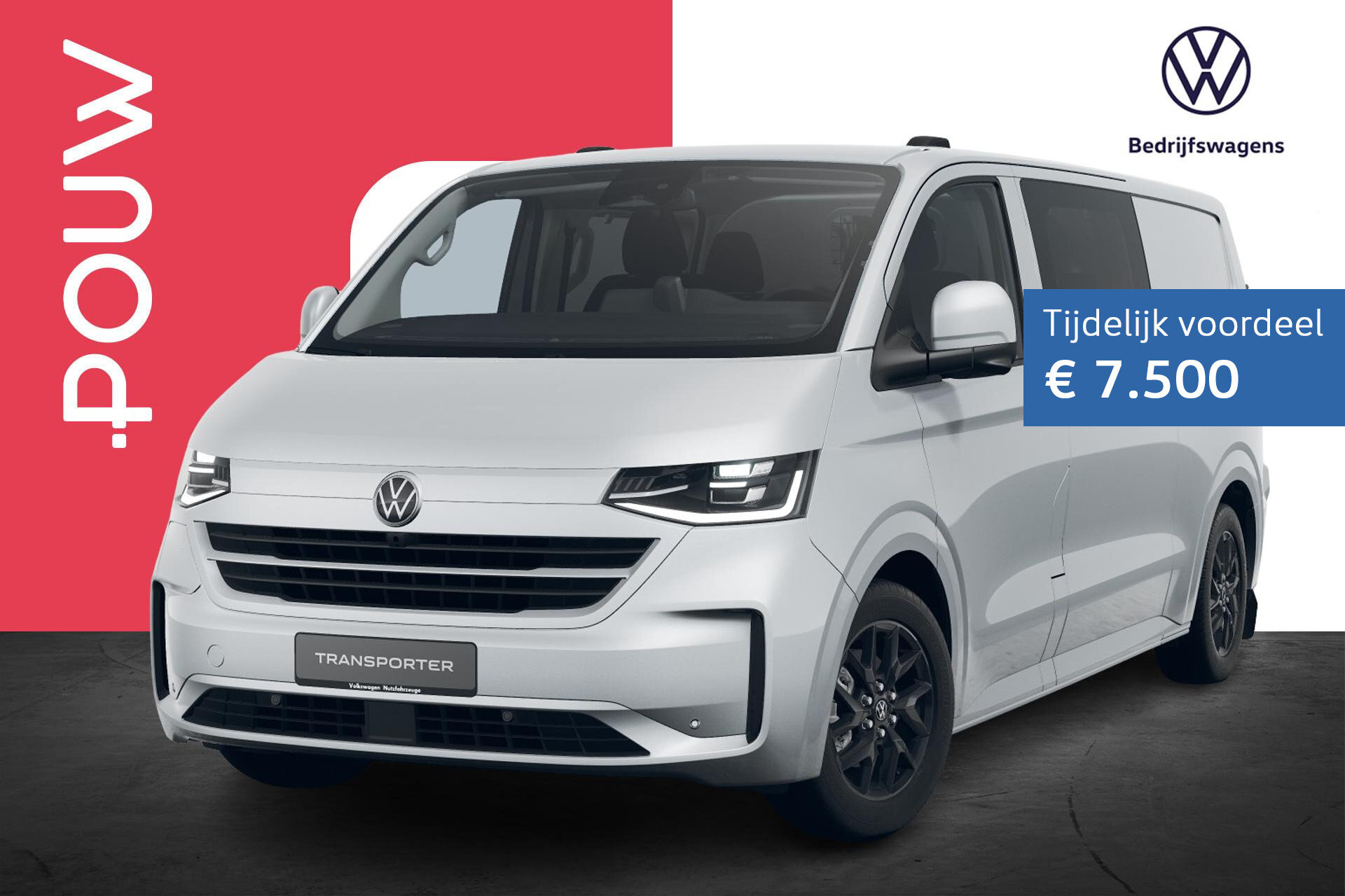 Volkswagen e-Transporter Dubbele Cabine 32 L2H1 286pk 71 kWh