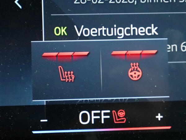 Elektrisch verwarmde voorstoelen