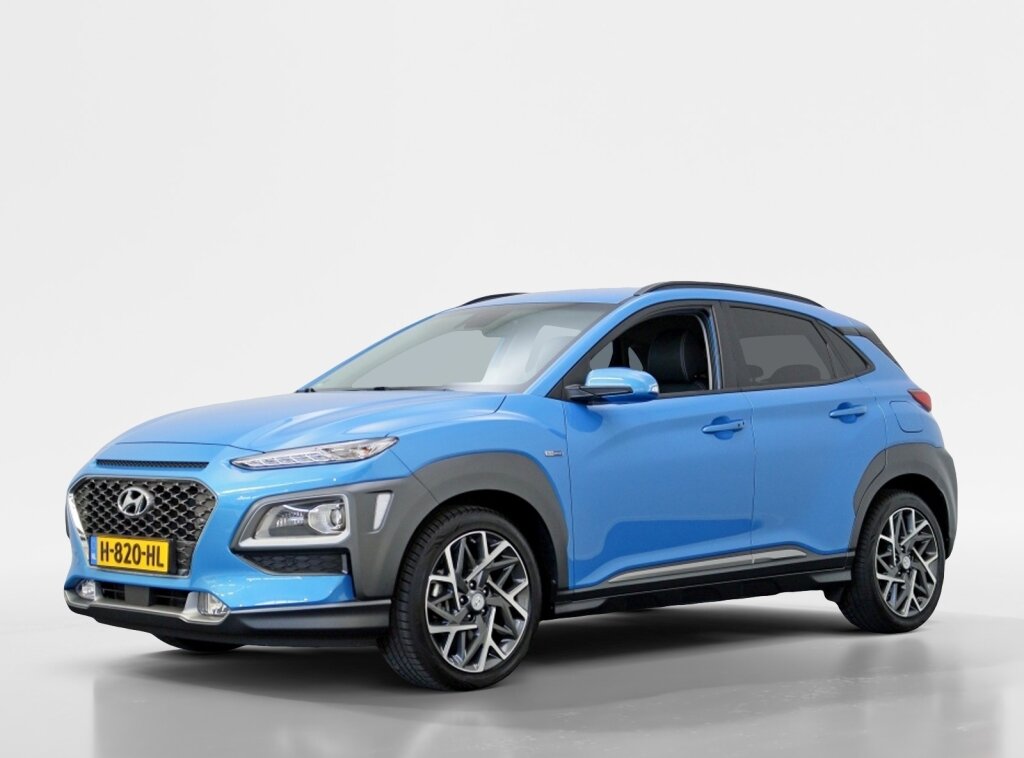 Hyundai Kona 1.6 GDI HEV Premium | all season banden | Leder