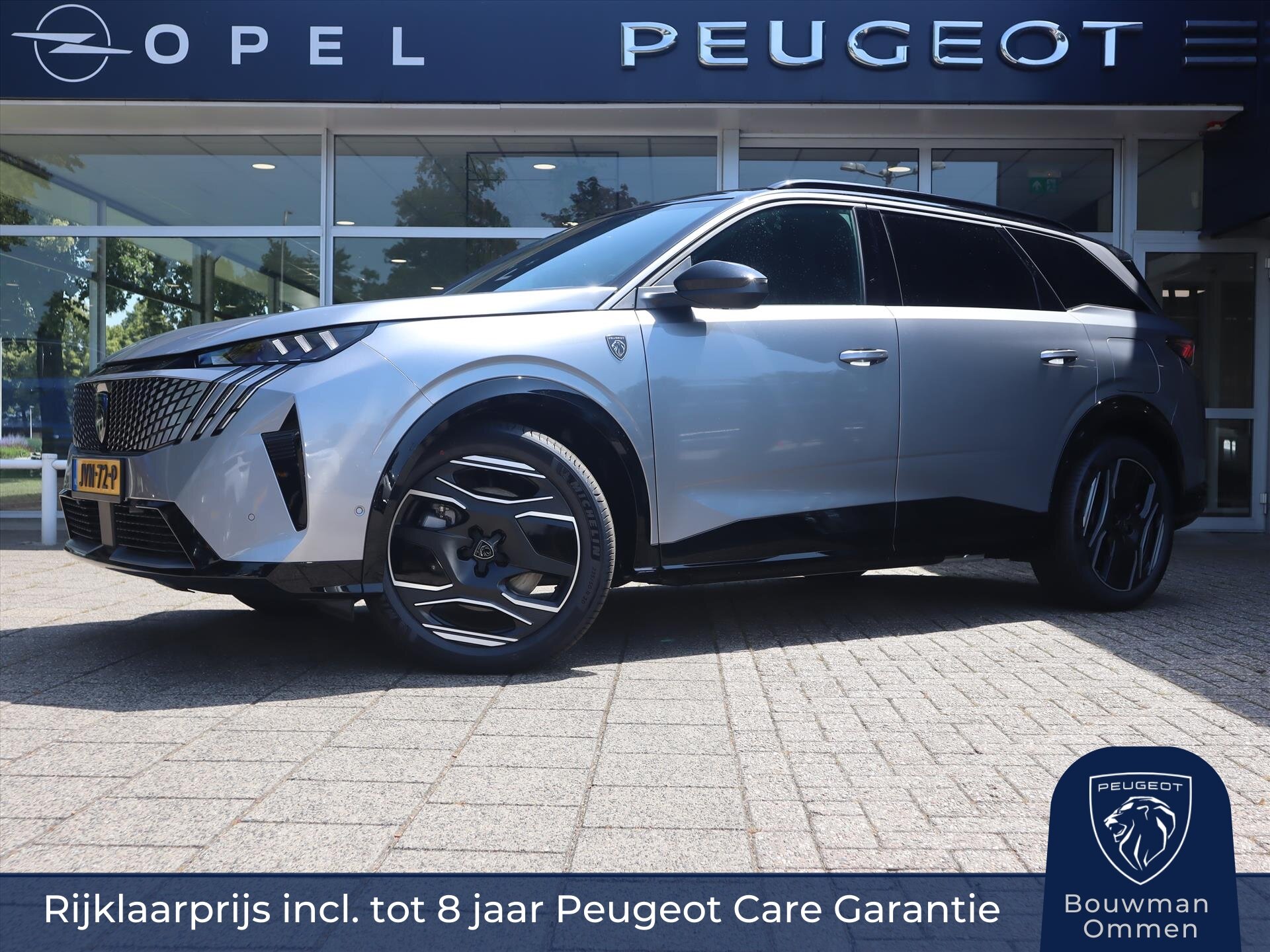 Peugeot e-5008 EV GT Exclusive 73 kWh 210PK 7pers., Rijklaarprijs, Leder Trekhaak afn Navigatie 360 Camera 20 inch wielen