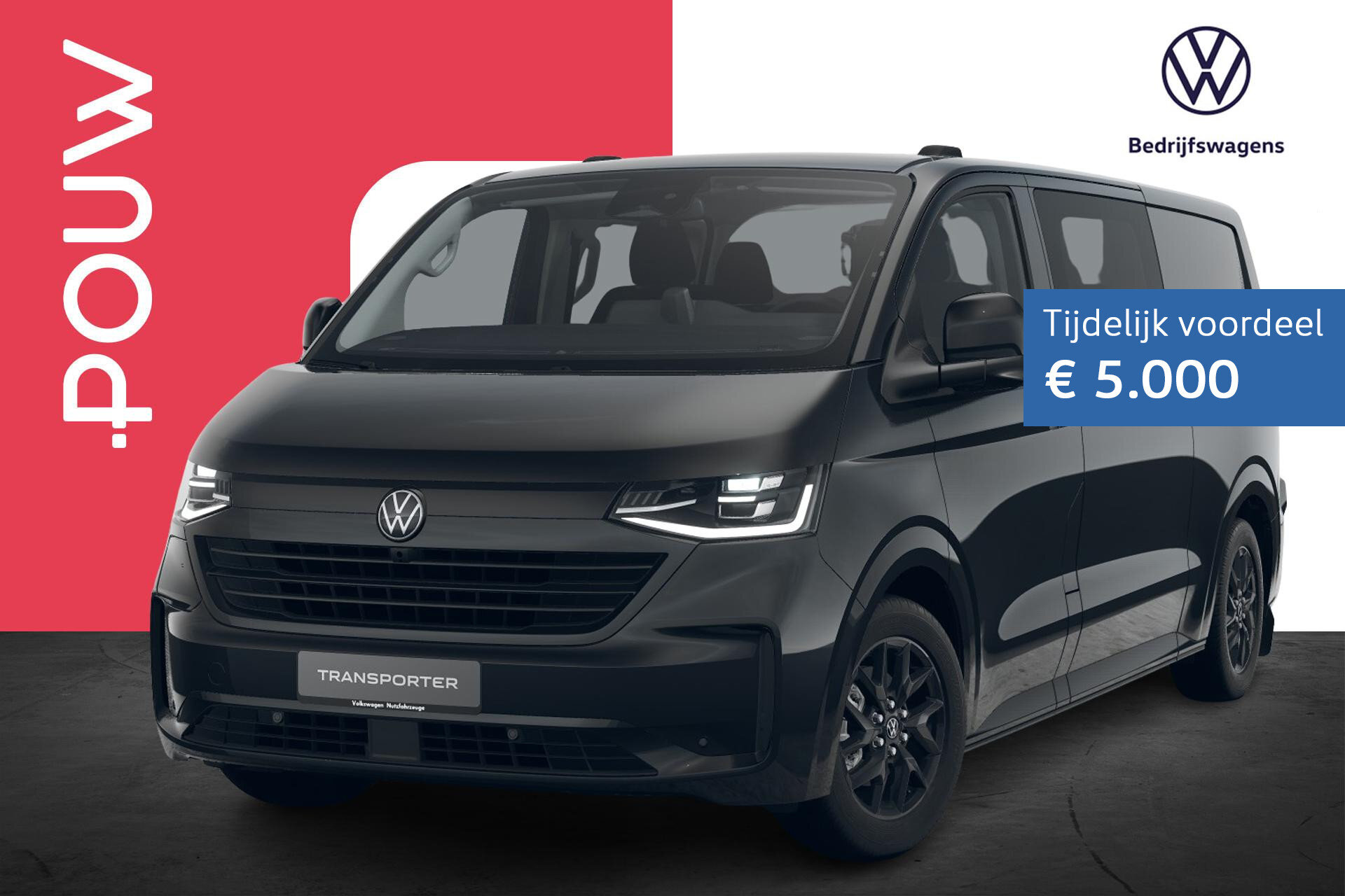 Volkswagen e-Transporter Dubbele Cabine 32 L2H1 218pk 71 kWh