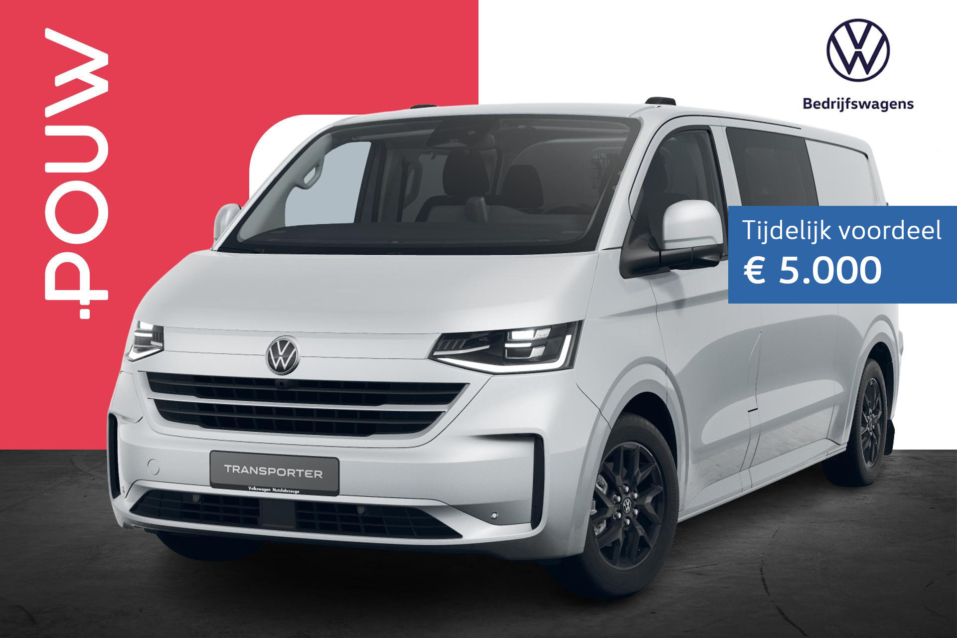 Volkswagen e-Transporter Dubbele Cabine 32 L2H1 286pk 71 kWh
