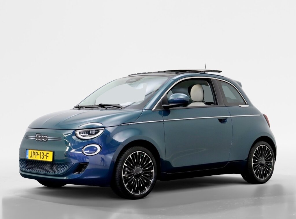 Fiat 500 La Prima 42 kWh | Elek. pano | Creme leder | Stoelverwarming