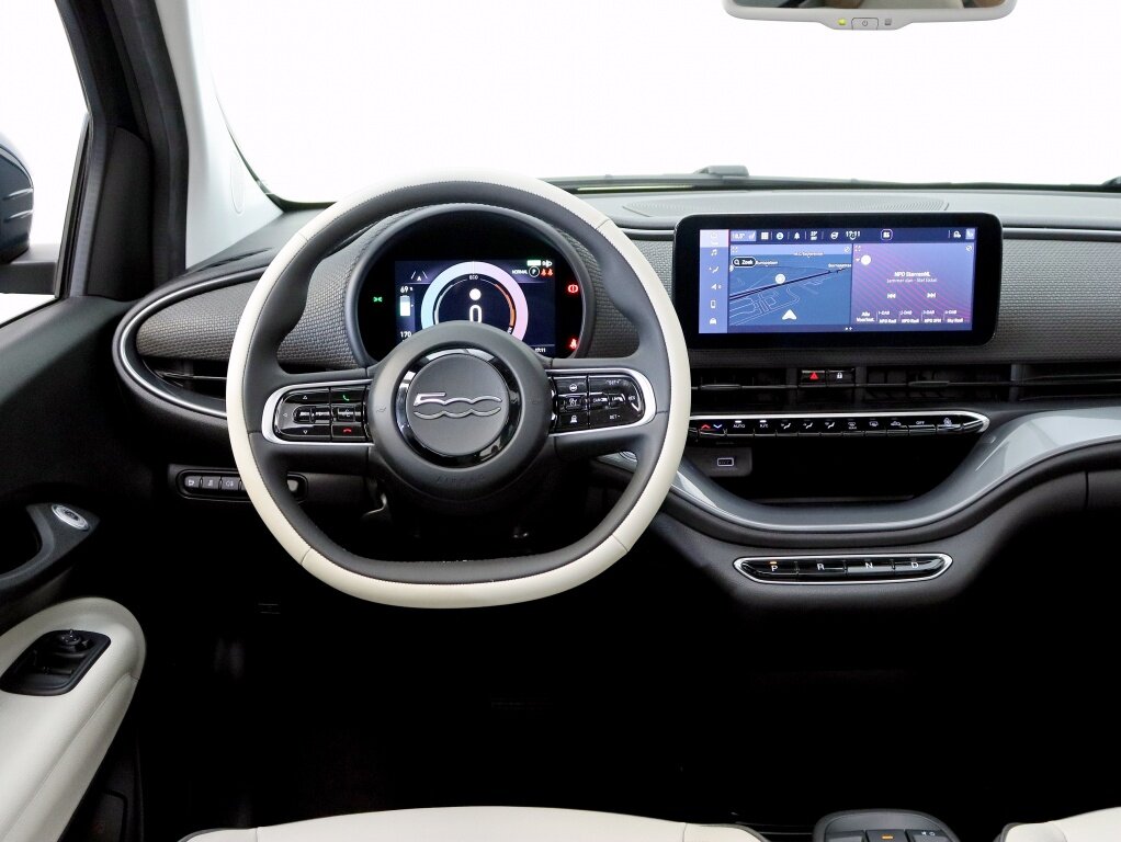 Fiat 500 La Prima 42 kWh | Elek. pano | Creme leder | Stoelverwarming - Afbeelding 3