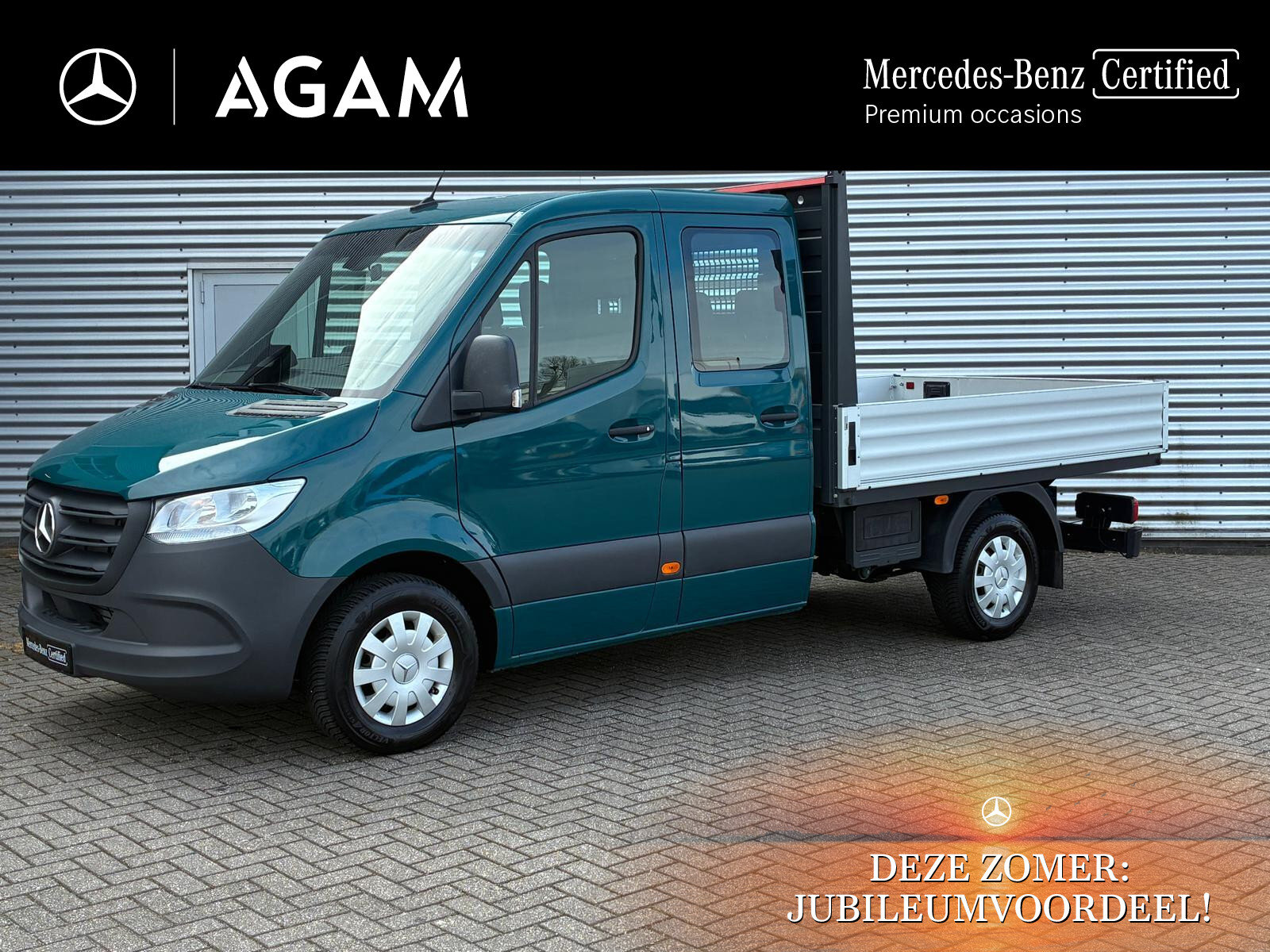 Mercedes-Benz Sprinter 317 CDI L2 Dubbele Cabine Open Laadbak