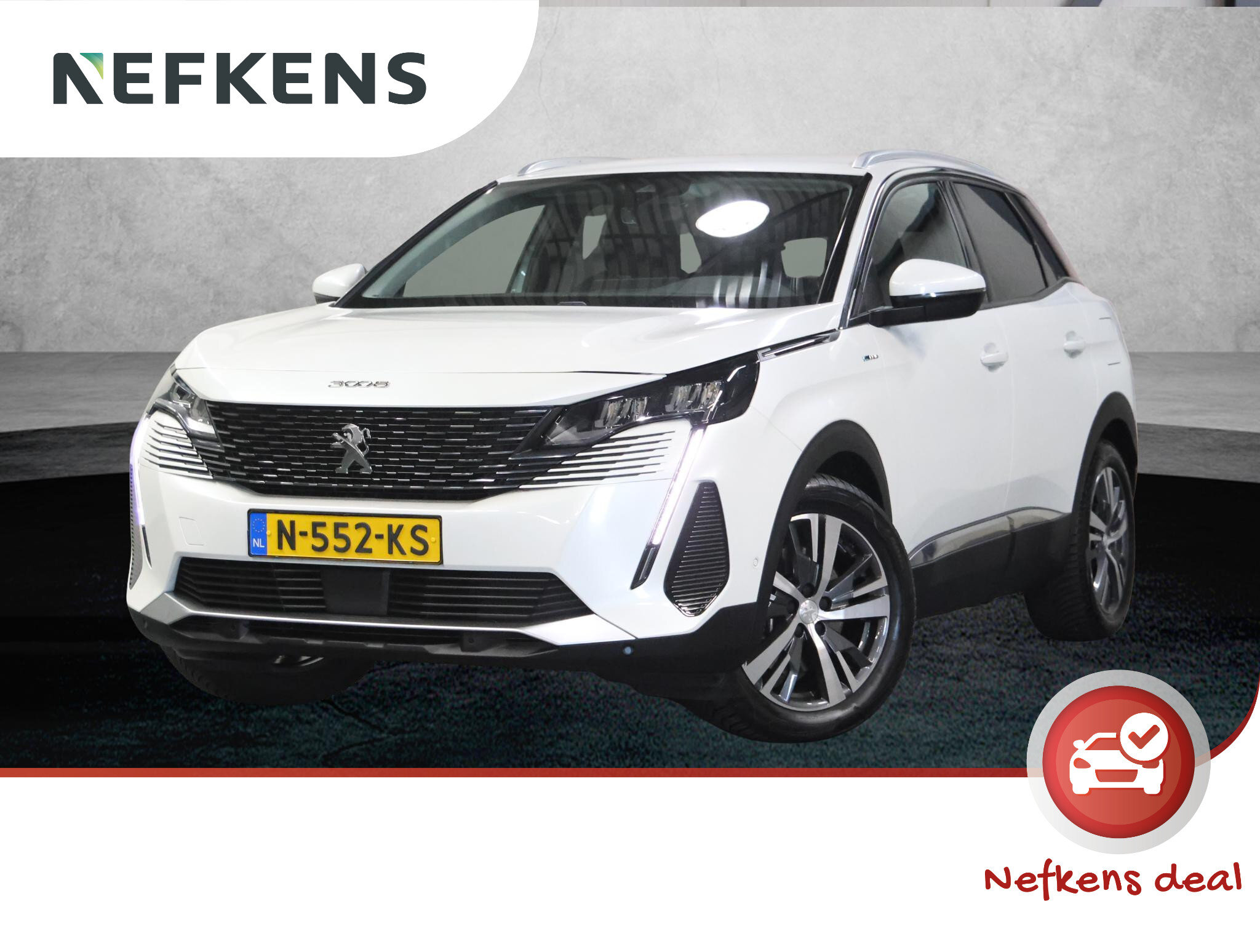 Peugeot 3008 1.6 HYbrid 225PK Blue Lease Allure