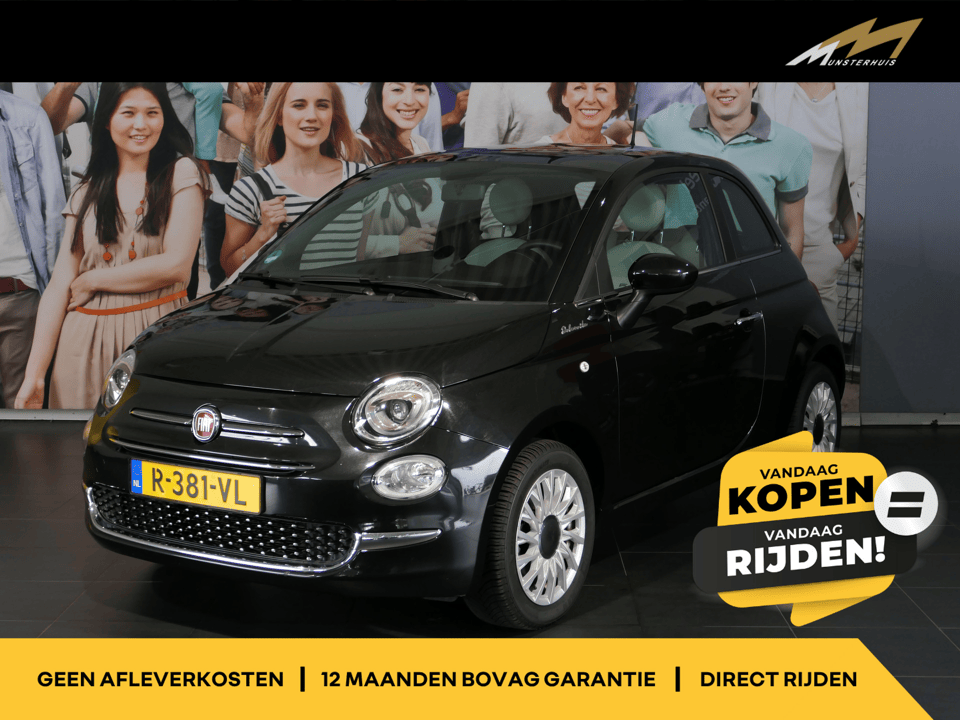 Fiat 500 1.0 Hybrid Dolcevita - Occasion Lease vanaf €324 p/m - - Afbeelding 1