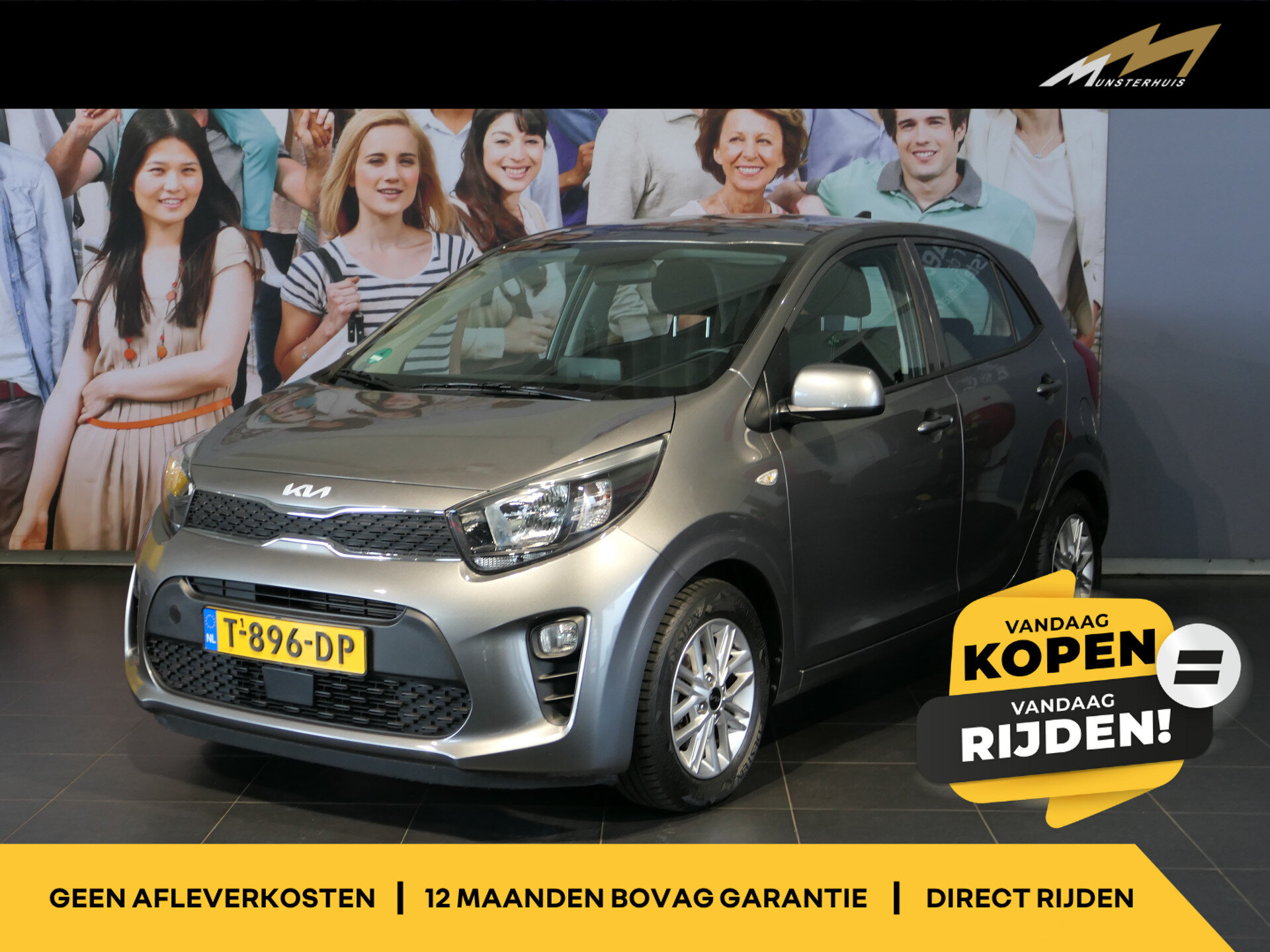 Kia Picanto 1.0 DPi DynamicLine - Occasion Lease vanaf €389 p/m - - Afbeelding 1