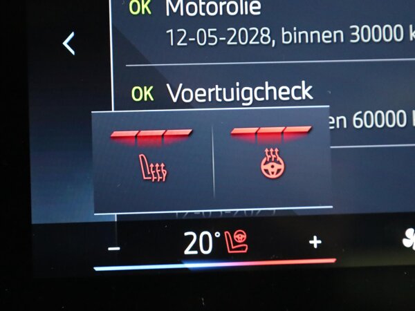 Elektrisch verwarmde voorstoelen Elektrisch verwarmde voorstoelen
