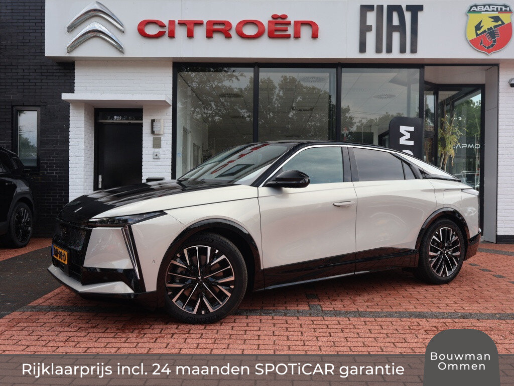 DS N°8 EV 73,7 kWh 230PK Étoile, Rijklaarprijs | Panoramadak | Two Tone | Stoelventilatie | Alcantara | Focal Audio